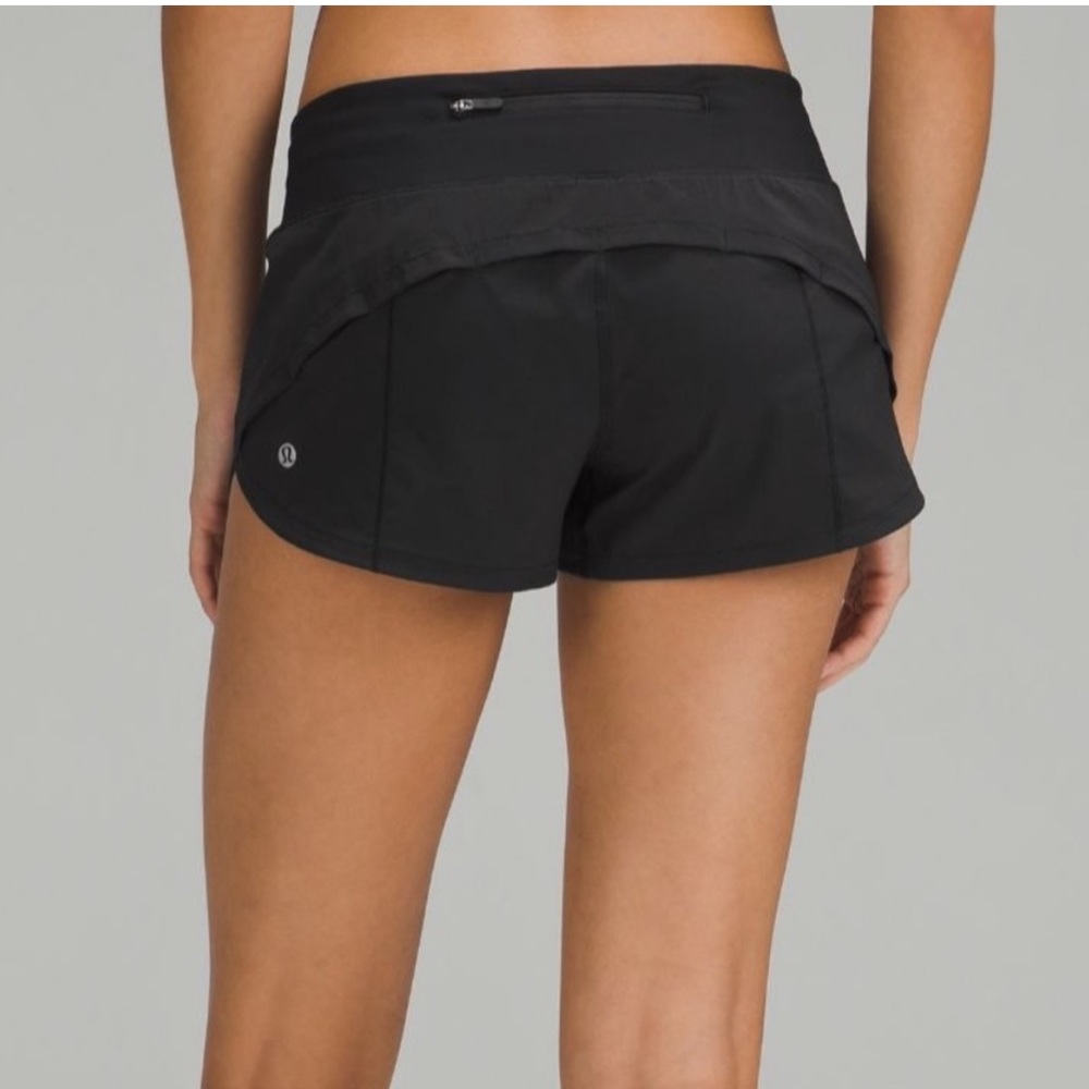 Lululemon Speed Up Short 2.5" Black Sz 6